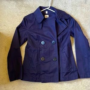 Lands End Canvas Navy Blue Jacket